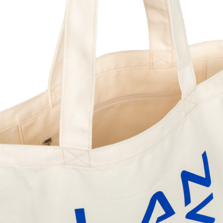 Lancaster Tote Bag 3 Lines Tote Bag TOTE-06 Beige