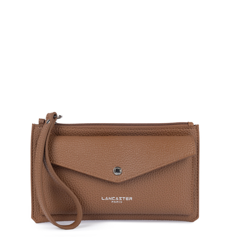 Lancaster Maya Double Kba Organized Pouch 117-011 Mocha