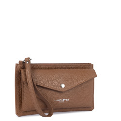 Lancaster Maya Double Kba Organized Pouch 117-011 Mocha