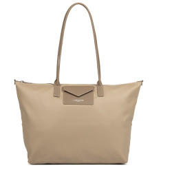 Lancaster Smart Kba Large Shoulder Tote Bag 516-72 Dark Beige