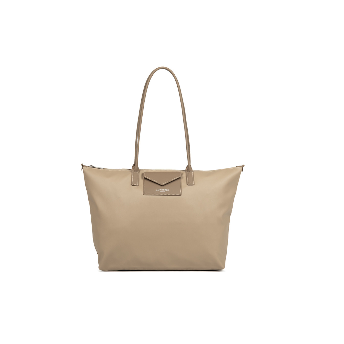 Lancaster Smart Kba Large Shoulder Tote Bag 516-72 Dark Beige