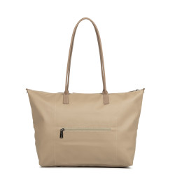 Lancaster Smart Kba Large Shoulder Tote Bag 516-72 Dark Beige