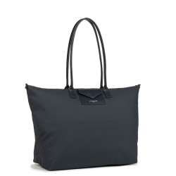 Lancaster Smart Kba Large Shoulder Tote Bag 516-73 Navy Blue
