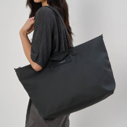 Lancaster Smart Kba Large Shoulder Tote Bag 516-73 Black