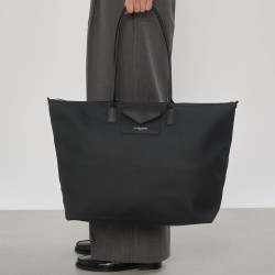 Lancaster Smart Kba Large Shoulder Tote Bag 516-73 Black