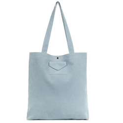 Lancaster Suedine KBA Tote Bag 518-061 Smoky Blue