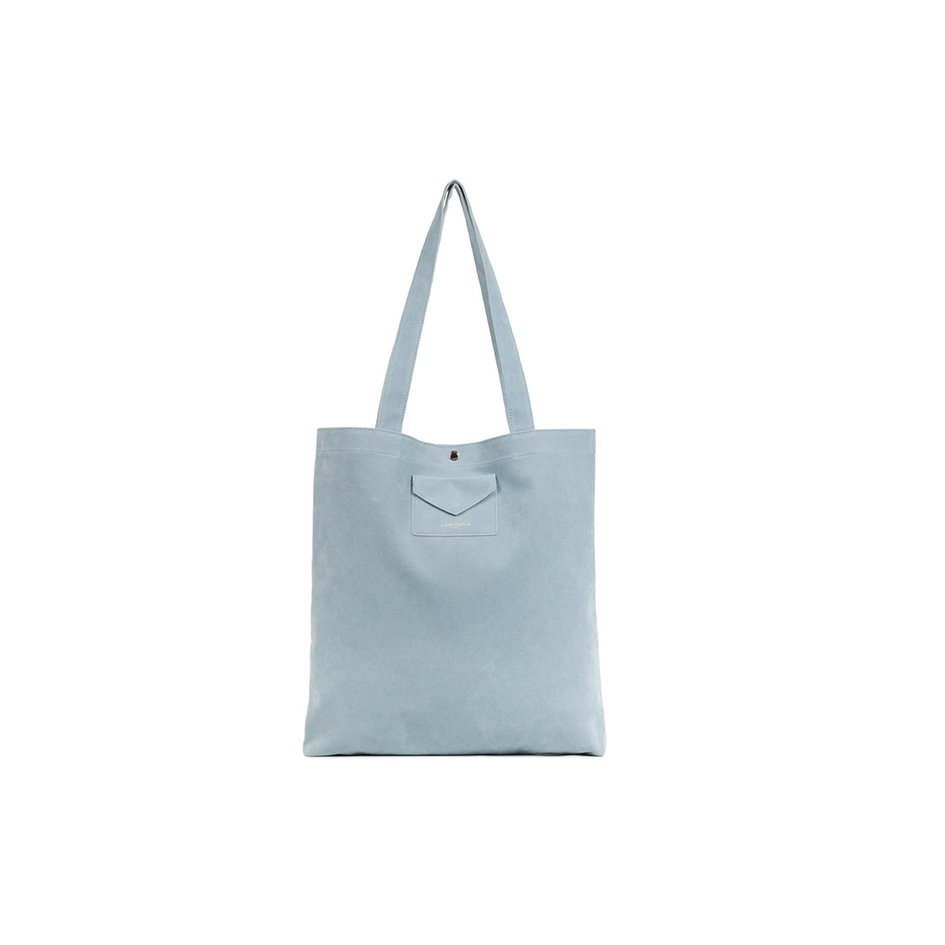 Lancaster Suedine KBA Tote Bag 518-061 Smoky Blue