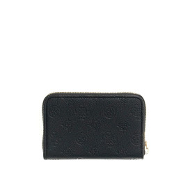 Guess Anise Medium Zip Black Logo Wallet