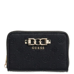 Guess Anise Medium Zip Black Logo Wallet
