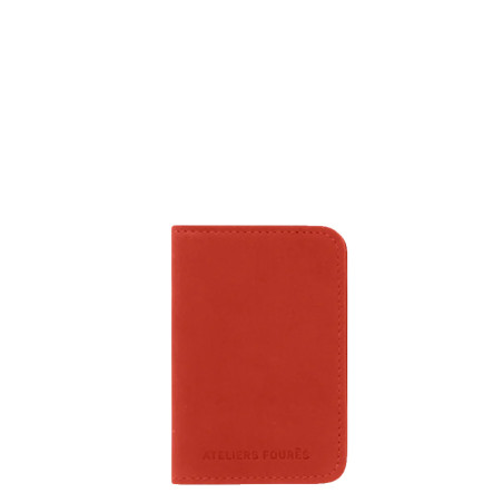 Ateliers Fourès Baroudeuse Card Holder Astrée B18X Confite Orange
