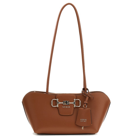 Guess Janie Hobo Baguette Bag Cognac