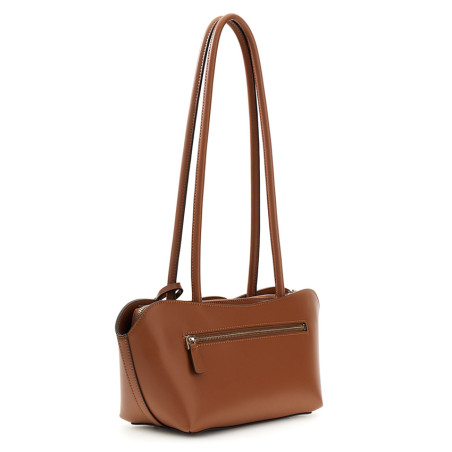 Guess Janie Hobo Baguette Bag Cognac