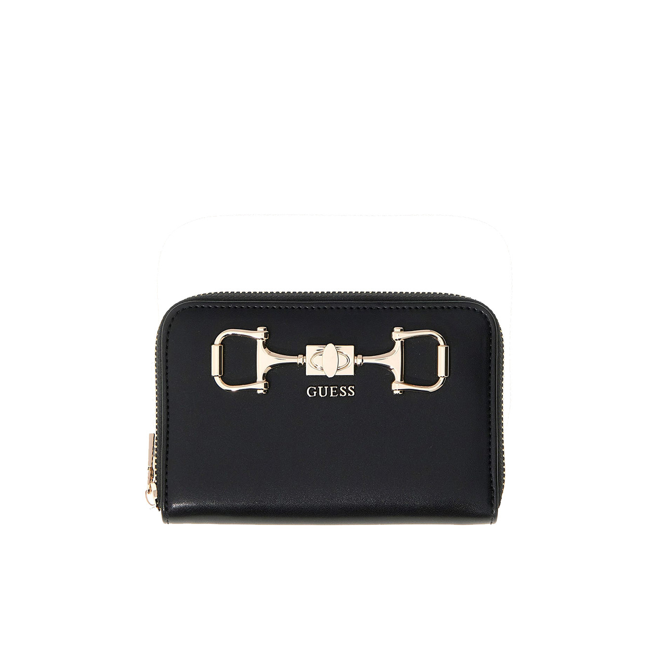 Guess Janie Medium Zip Black Wallet