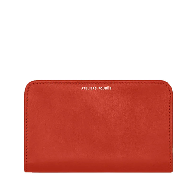 Ateliers Fourès Calista Perséphone Portefeuille H58 Orange