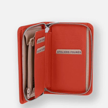 Ateliers Fourès Calista Perséphone Wallet H58 Orange