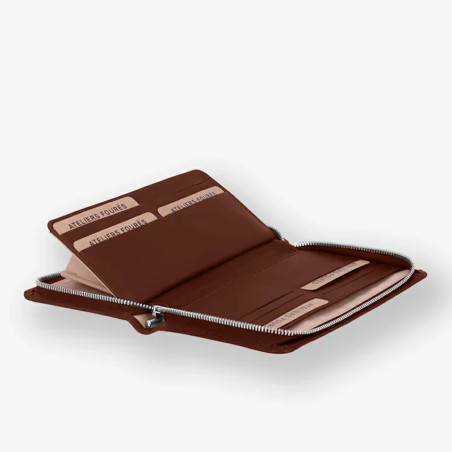 Ateliers Fourès Calista Perséphone Large Wallet H68 Fawn