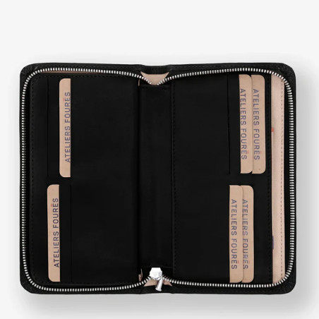 Ateliers Fourès Calista Perséphone Large Wallet H68 Black