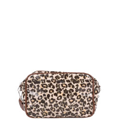 Les Tropéziennes Ruteboeuf Shoulder Bag Leopard Beige