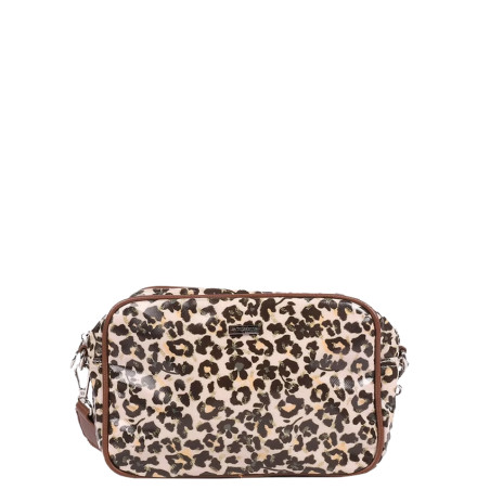 Les Tropéziennes Ruteboeuf Shoulder Bag Leopard Beige