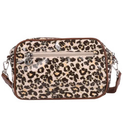 Les Tropéziennes Ruteboeuf Shoulder Bag Leopard Beige