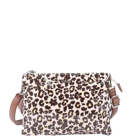 Les Tropéziennes Ruteboeuf Crossbody Bag Leopard Beige
