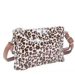 Les Tropéziennes Ruteboeuf Crossbody Bag Leopard Beige