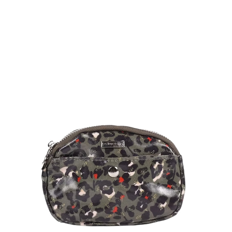 Les Tropéziennes Ruteboeuf Leopard Kaki Money Clip
