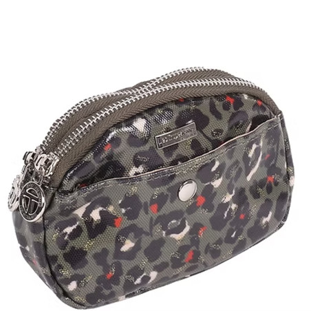 Les Tropéziennes Ruteboeuf Leopard Kaki Money Clip