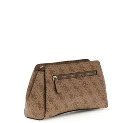 Guess Leona Logo Baguette Latte Logo Bag