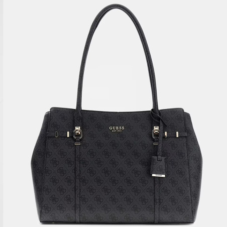 Guess Leona Logo Sac Cabas Coal Logo
