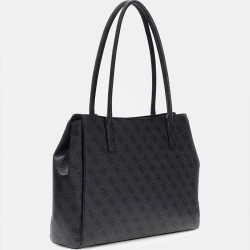 Guess Leona Logo Sac Cabas Coal Logo dos