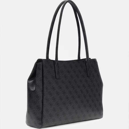 Guess Leona Logo Sac Cabas Coal Logo dos