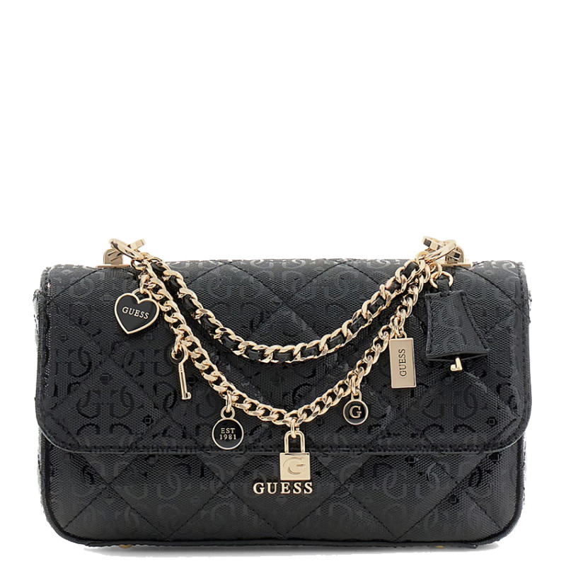 Guess Libby Sac Trotteur Matelassé Black