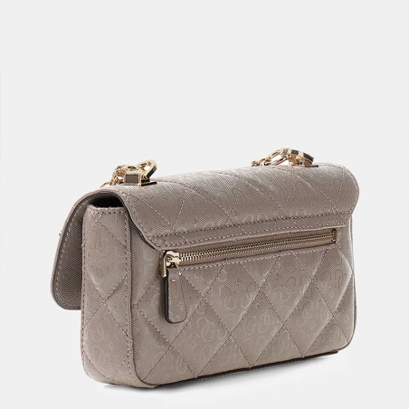 Guess Libby Tote Bag Quilted Dark Taupe
