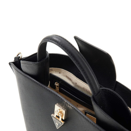 Guess Patsie Mini Sac A Main Black ouvert