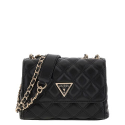 Guess Giully II Mini Shoulder Bag with Quilting Black