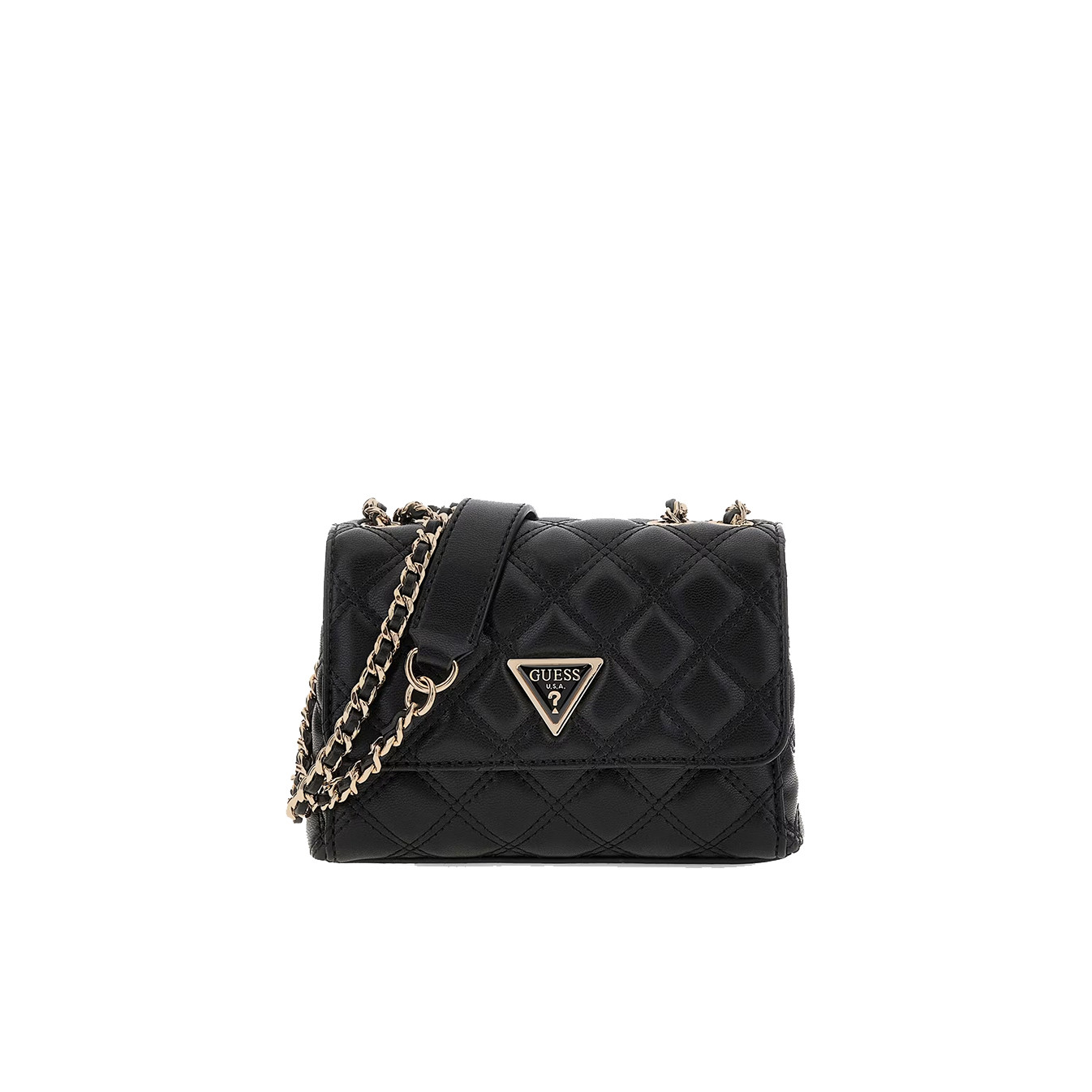 Guess Giully II Mini Shoulder Bag with Quilting Black