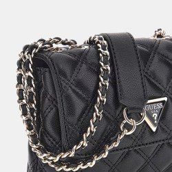 Guess Giully II Mini Shoulder Bag with Quilting Black