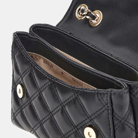 Guess Giully II Mini Shoulder Bag with Quilting Black