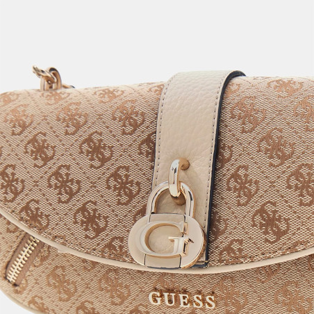 Guess Jessa Trotter Bag Latte Logo