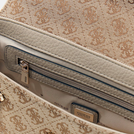 Guess Jessa Trotter Bag Latte Logo