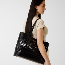 Guess Letty Shopping Bag and Pouch 2-in-1 Black
