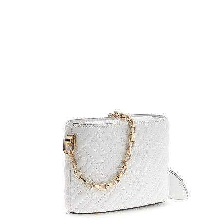 Guess Sally Mini Crossbody Bucket Bag White