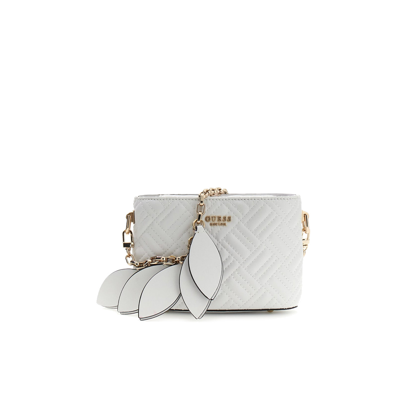 Guess Sally Mini Crossbody Bucket Bag White