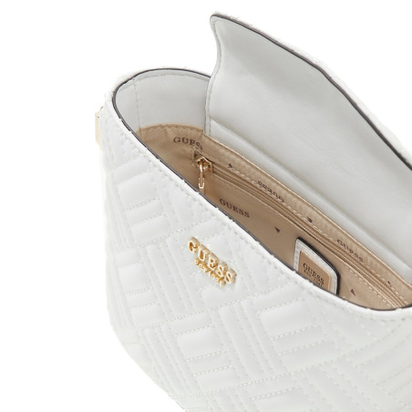 Guess Sally Mini Crossbody Bucket Bag White