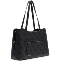 Guess Janie Logo Sac Shopping Coal Logo dos