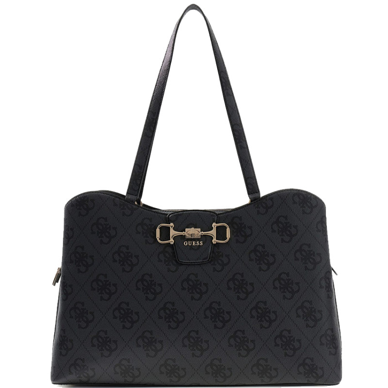 Guess Janie Logo Sac Shopping Coal Logo face