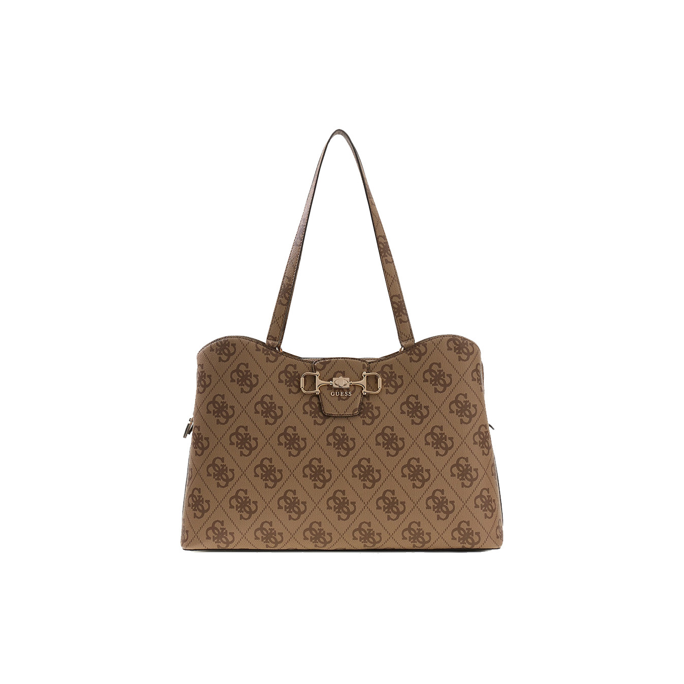 Guess Janie Logo Sac Shopping Latte Logo