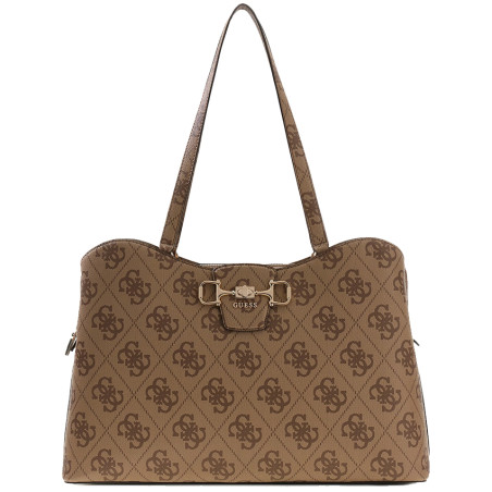 Guess Janie Logo Sac Shopping Latte Logo