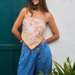 Ibiza Printed Lightweight Scarf Le Voyage En Panier